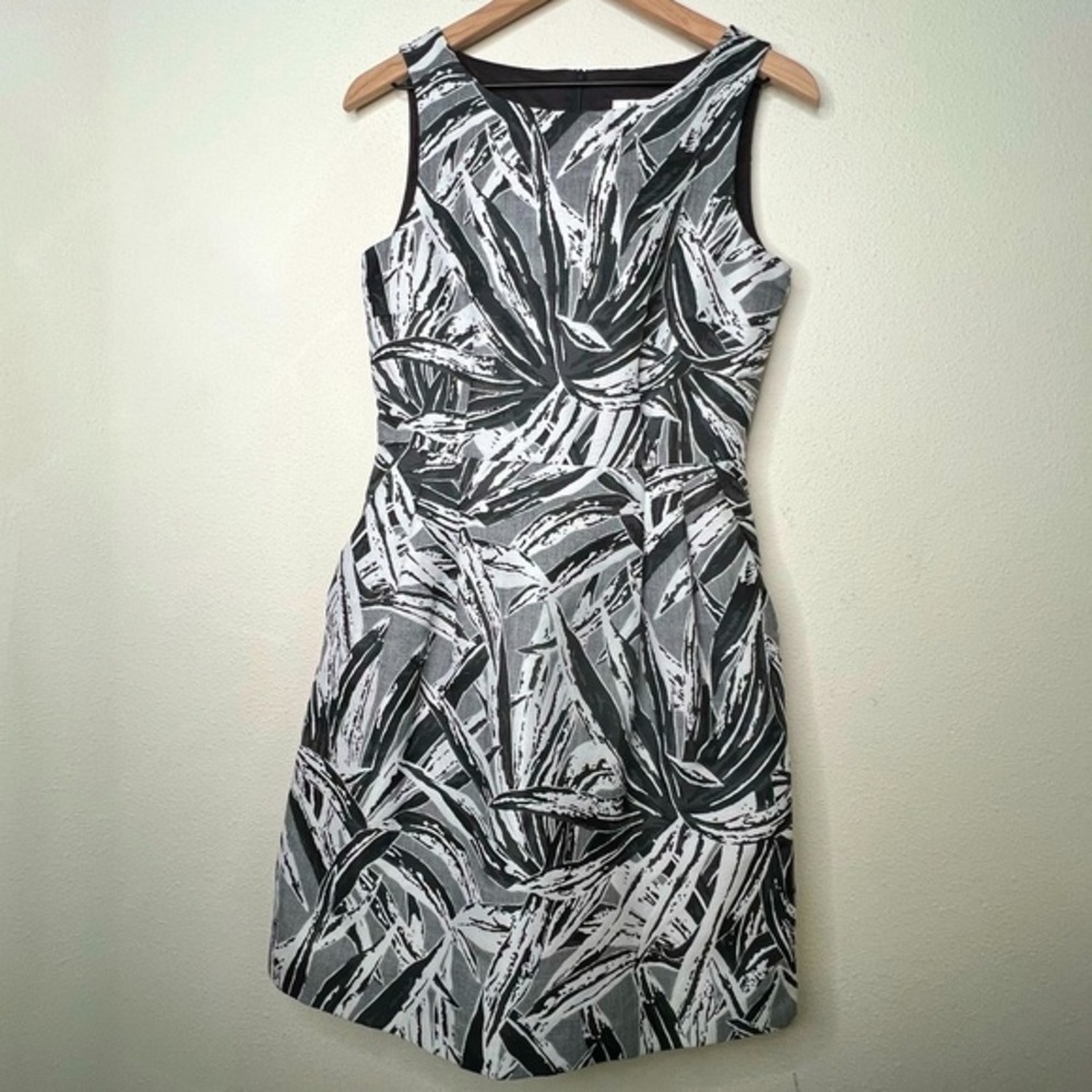 NWT MaxMara Botanical Palm Pattern Jacquard Dress, size 6